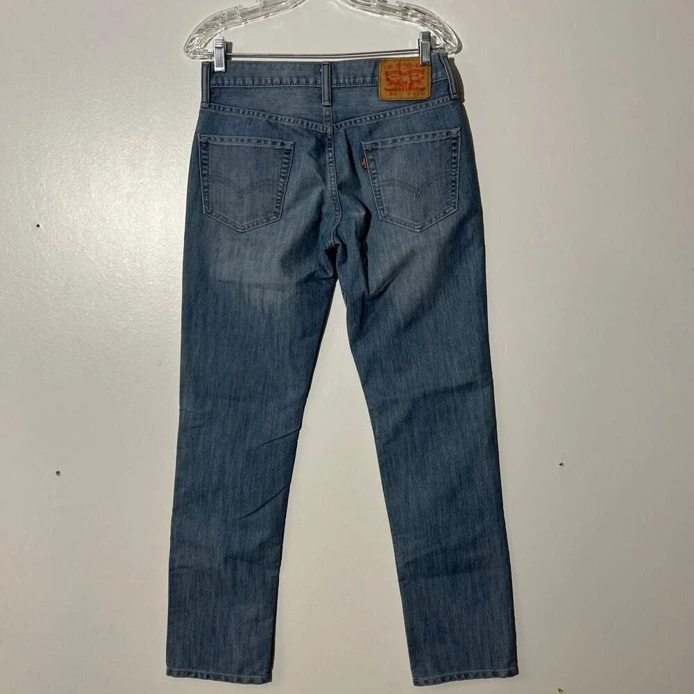 Leiv's 511 Slim Straight Fit Washed Light Blue Mens Jeans Size‎ 30x32